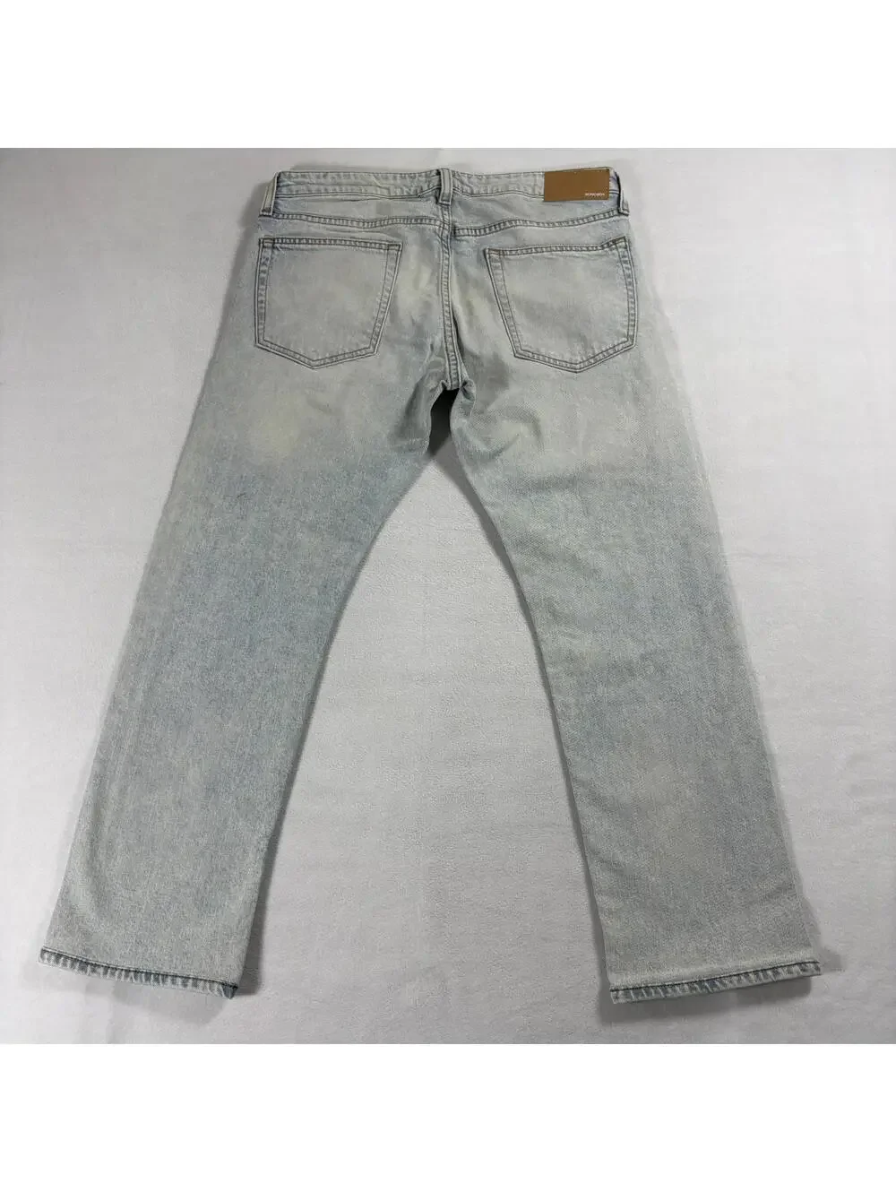 Bonobos Mens 32x30 Light Wash Slim Straight Jeans Stretch Denim Casual